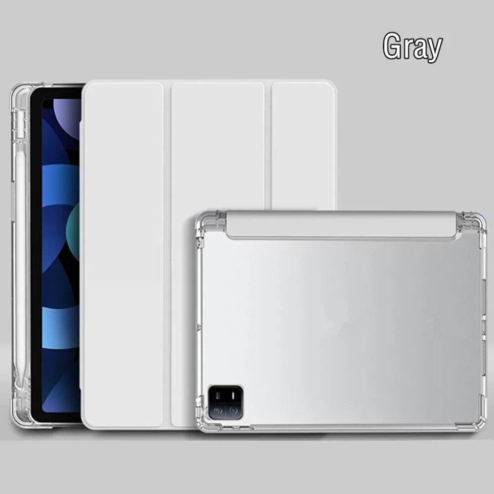 Чехол для Xiaomi Mi Pad 6 Pro 11 дюймов, прозрачный тройной держатель для карандашей, смарт-чехол для Funda Xiaomi Pad 6, чехол для Mi Pad 6 Pro 2023