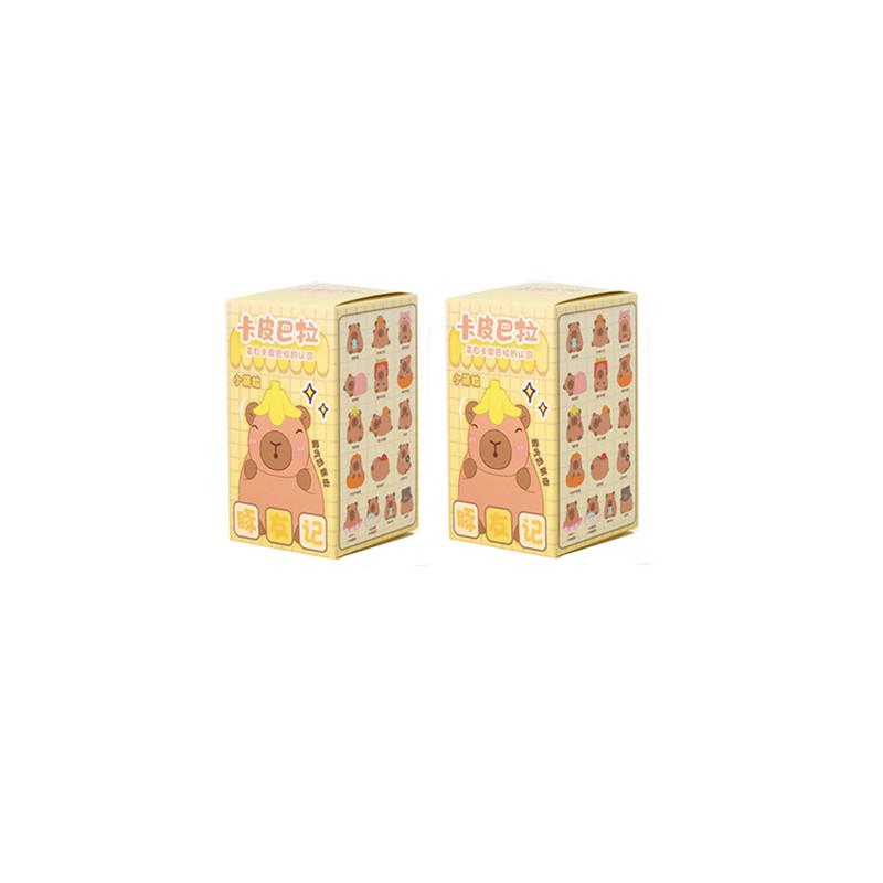 Новая Капибара Blind Box Мини-кукла Декор Салона Автомобиля Фигурка-персонаж Настольное Украшение Модель Детский День Рождения Рождественский Подарок