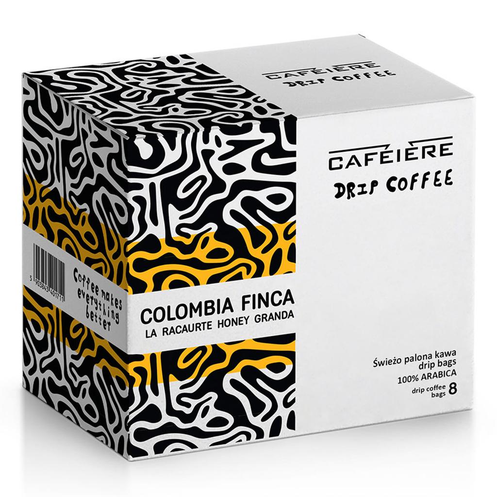 Drip bag kawa cafeiere colombia finca la racaurte honey granda, 8 szt