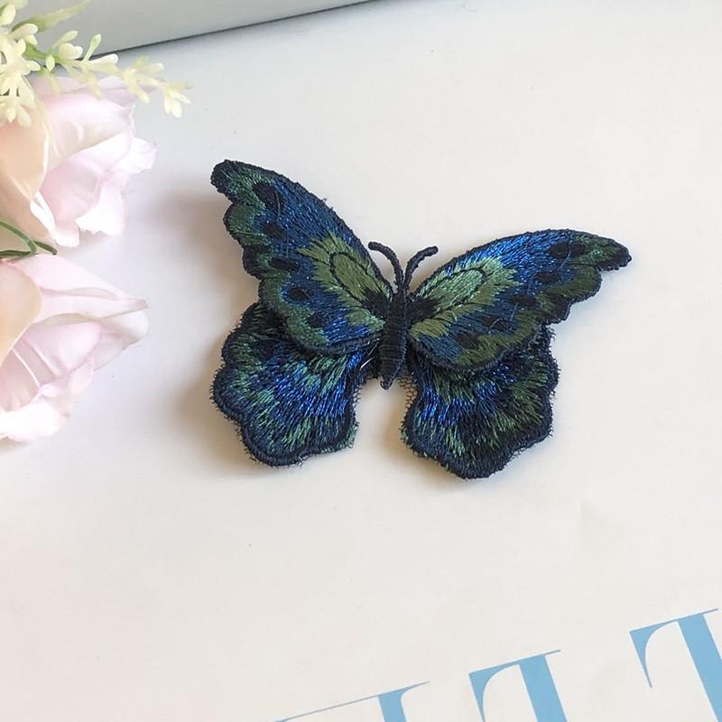Шифрование Цветная Бабочка Вышивка Ткань Наклейка Двухслойная Водорастворимая Вышивка Патч Одежда Юбка Обувь И Шляпы Украшения Сделай Сам