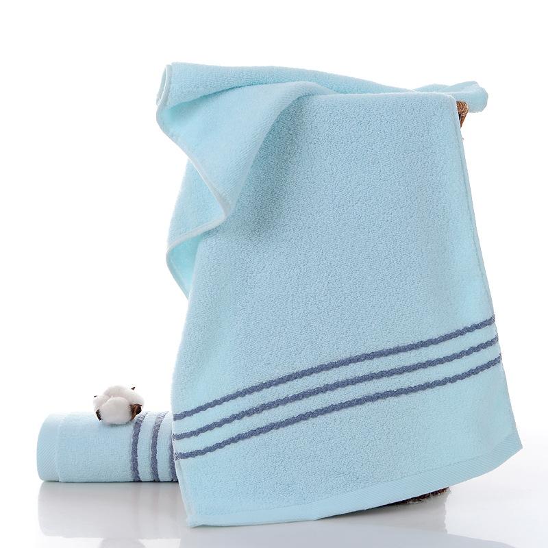 Gaoyang Towel Yarn-Dyed Plain Weave Pure Cotton Embroidered Custom LOGO Gift Cross-Border Thickened Soft Absorbent pool towel pool towel