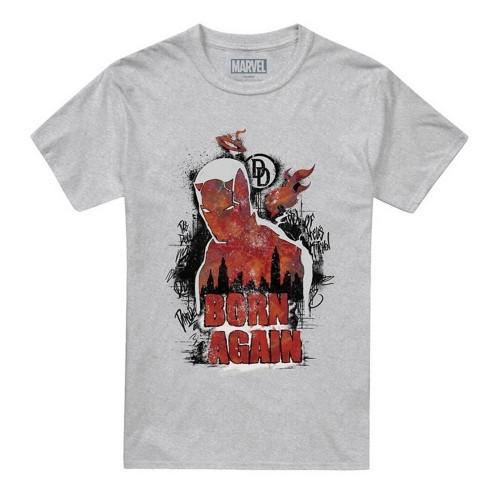 Daredevil Unisex Adult Born Again Graffiti Heather T-Shirt