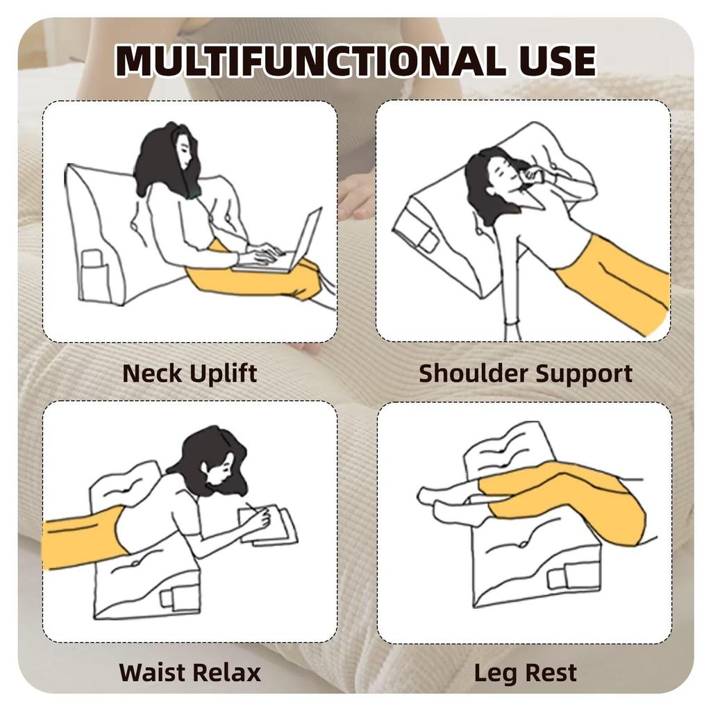 Двухъярусная подушка для общежития, клиновидная подушка для чтения, изголовье, плюшевая спинка, прикроватная подушка для отдыха, диван-кровать, двухъярусная кровать, подушки для общежития