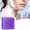 Lavender Essential Oil Soap, Handmade Unisex-Adult Body Cleansing Bar, Moisturizing Glycerin-Enriched, Formaldehyde-Free, Sensitive Skin Cautious