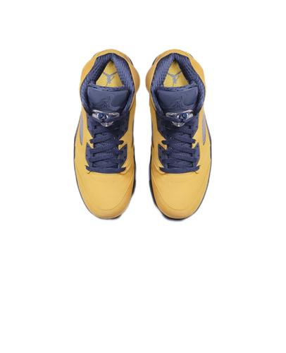 Nike Air 5 Retro SP Michigan Amarillo College Navy CQ9541-704