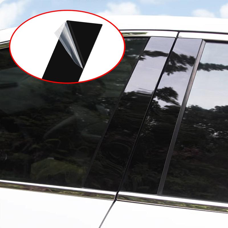 Для BYD Sealion 7 EV DMI Стойки кузова Накладки на стойки дверей Накладки на средние стойки Дверные накладки Аксессуары для отделки Накладки на стойки BC Защитные от царапин наклейки 2024 2025