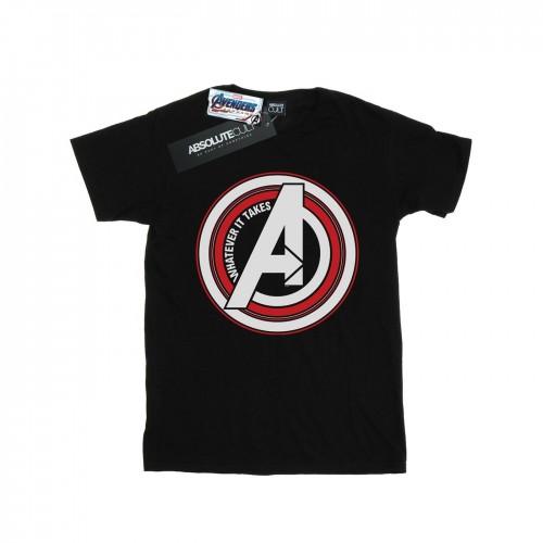 Marvel Womens/Ladies Avengers Endgame Whatever It Takes Symbol Cotton Boyfriend T-Shirt
