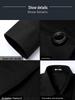 Men's Korean Style Slim Fit White Long Sleeve Business Shirt - Formal Professional Wear