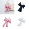 Cute Bowknot Keychain Bag Pendant Adorable Bowknot Keychain Bag Hanger for Collectors and Keychain Enthusiasts
