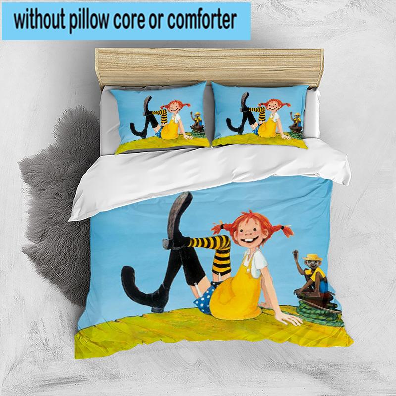 3PCS Pi-ppi And Horse Friendship 3pcs Bedding,Including 3PCS Duvet Cover And 2pcs Pillowcases Perfect for Christmas,Ideal for Bedroom, Dormitory
