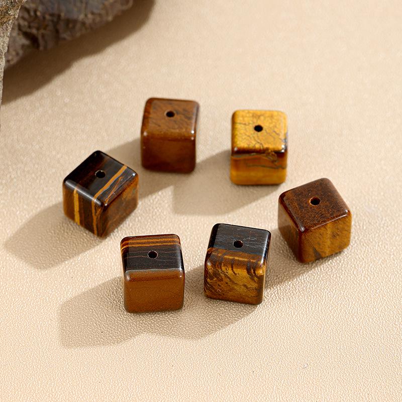 Браслет-аксессуар из полупрозрачных сахарных кубиков - Золотисто-коричневый и нежно-розовый - Для DIY, Много цветов в наличии