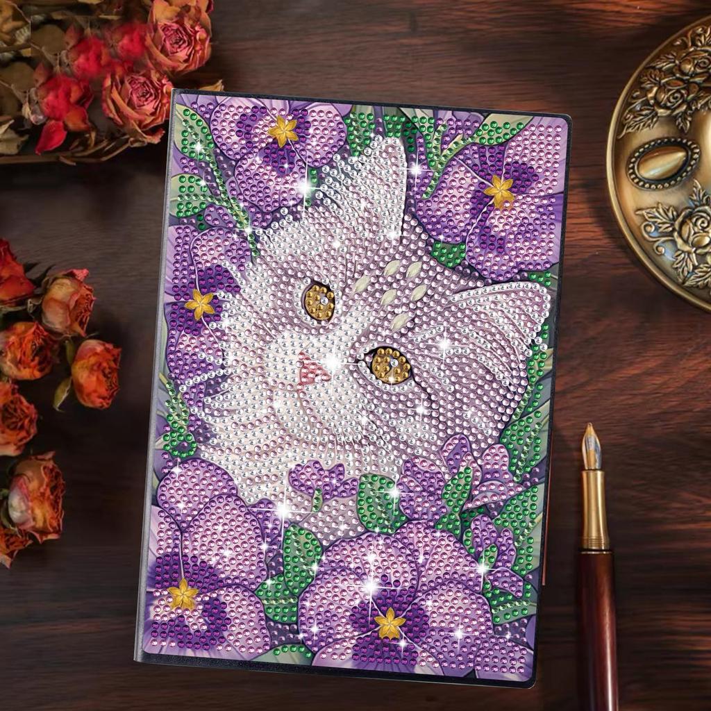 DIY Diamond Painting Business Notebook – Creative Dot Drill Writing Book for Kids