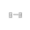 Glam Stone Mini Stud 925 Silver Earrings E037-02H