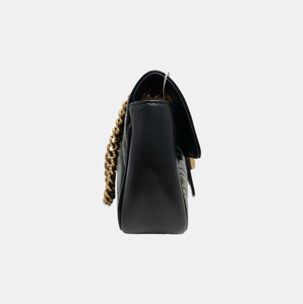 [Pre-Owned] Gucci GG Marmont Matelassé Mini Bag 'Black' - Very Good #1LJ7S3H