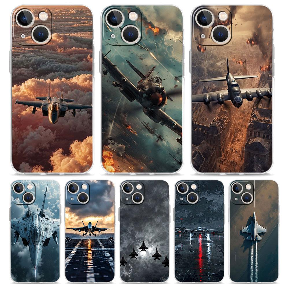 Чехол для iPhone 17 Чехлы iPhone Air 16 15 12 13 14 Pro Max 7 8 Plus 16Pro iPhone11 Чехол Самолет Самолет крутой