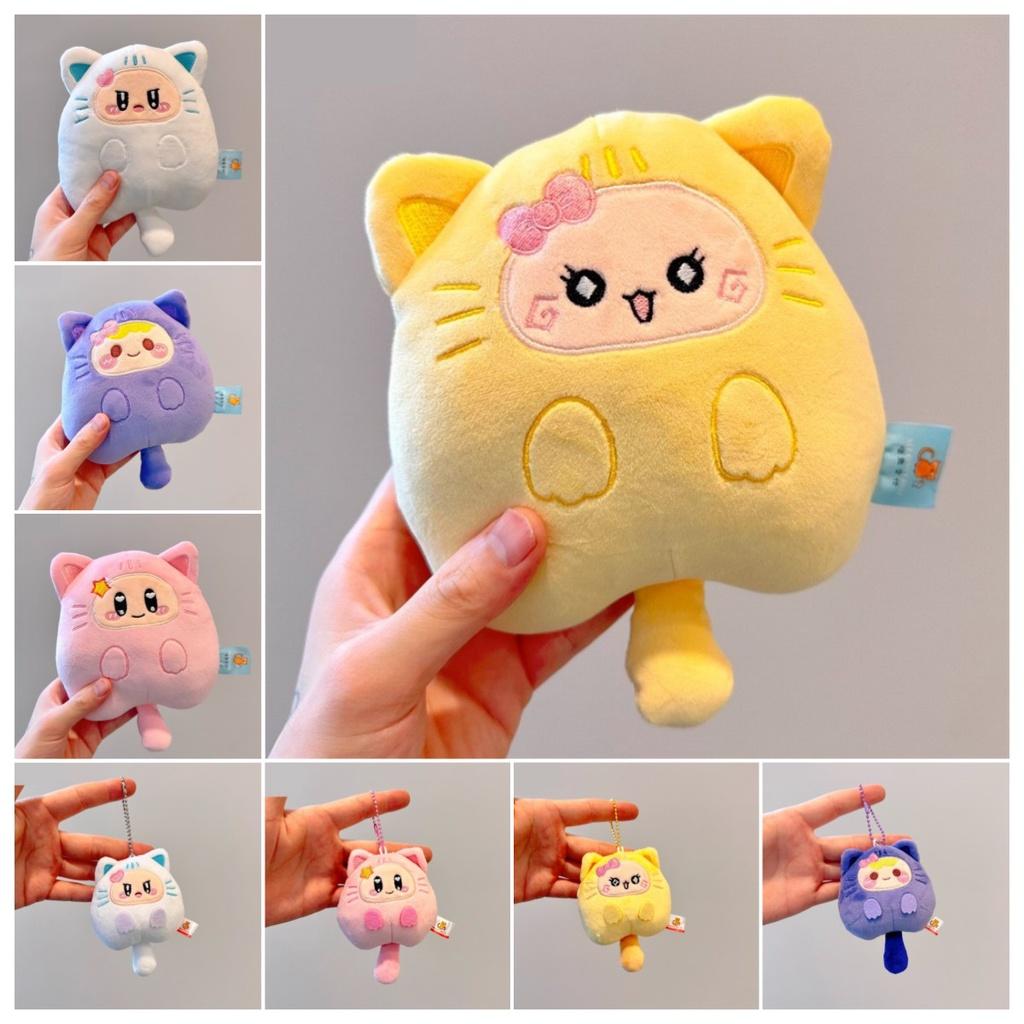 Милая мультяшная кошка, плюшевая игрушка, кукла, подвеска-украшение