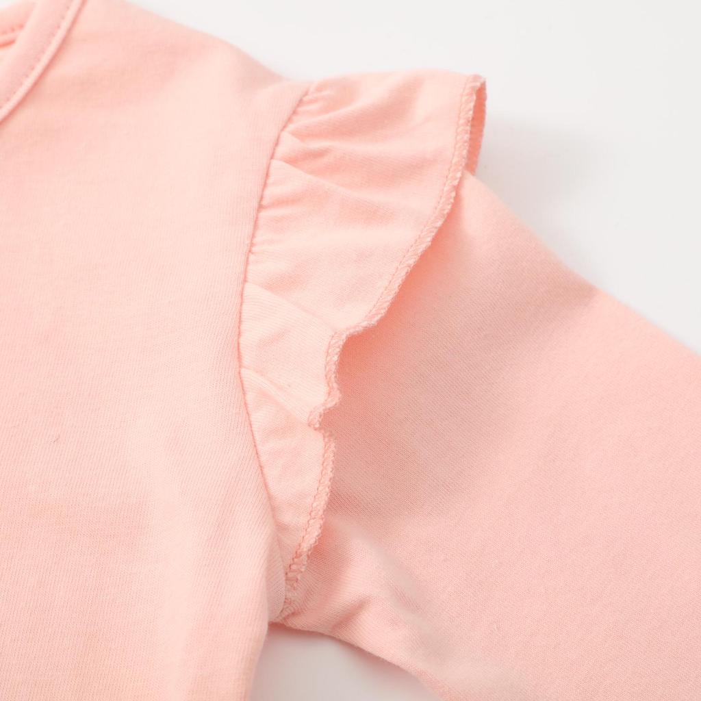 2025 Girls' Long Sleeve Embroidered T-shirt for Spring and Autumn