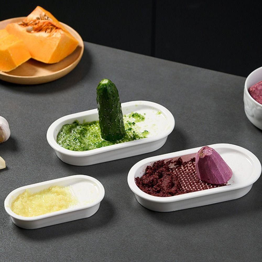 Wear Resistant Ginger Grater Ceramics Kitchen Grater Food Maker Garlic Grinder  Complementary Food