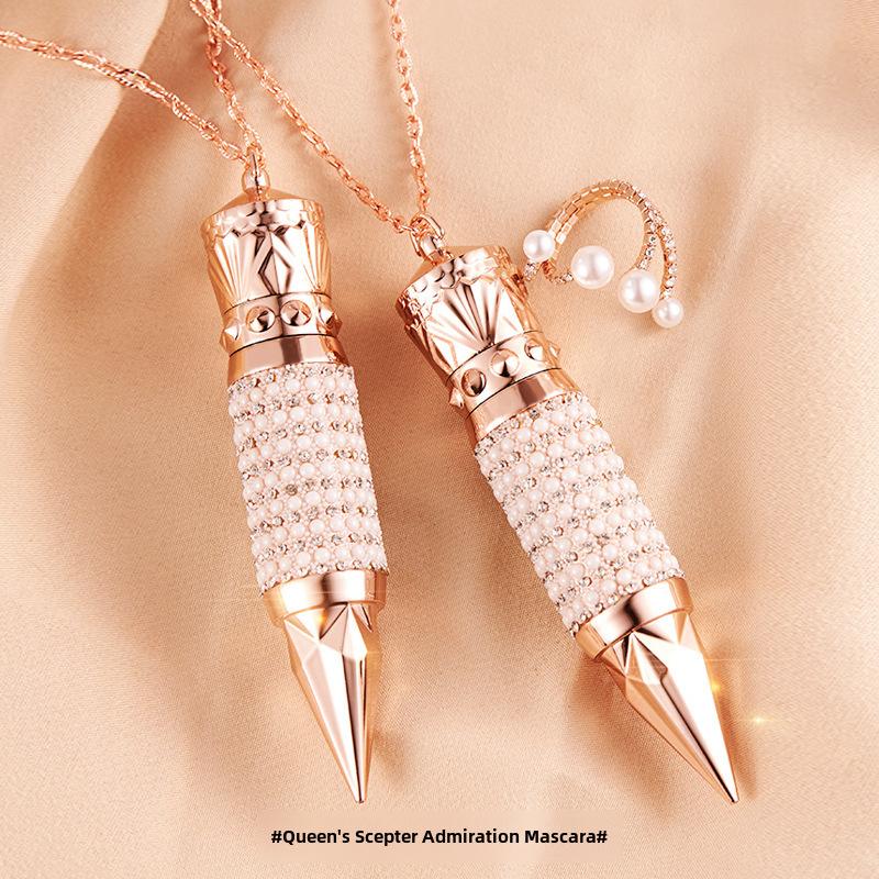 Водостойкая черная тушь Queen's Scepter для удлинения ресниц, густая тушь с шелковыми волокнами, женская косметика для глаз.