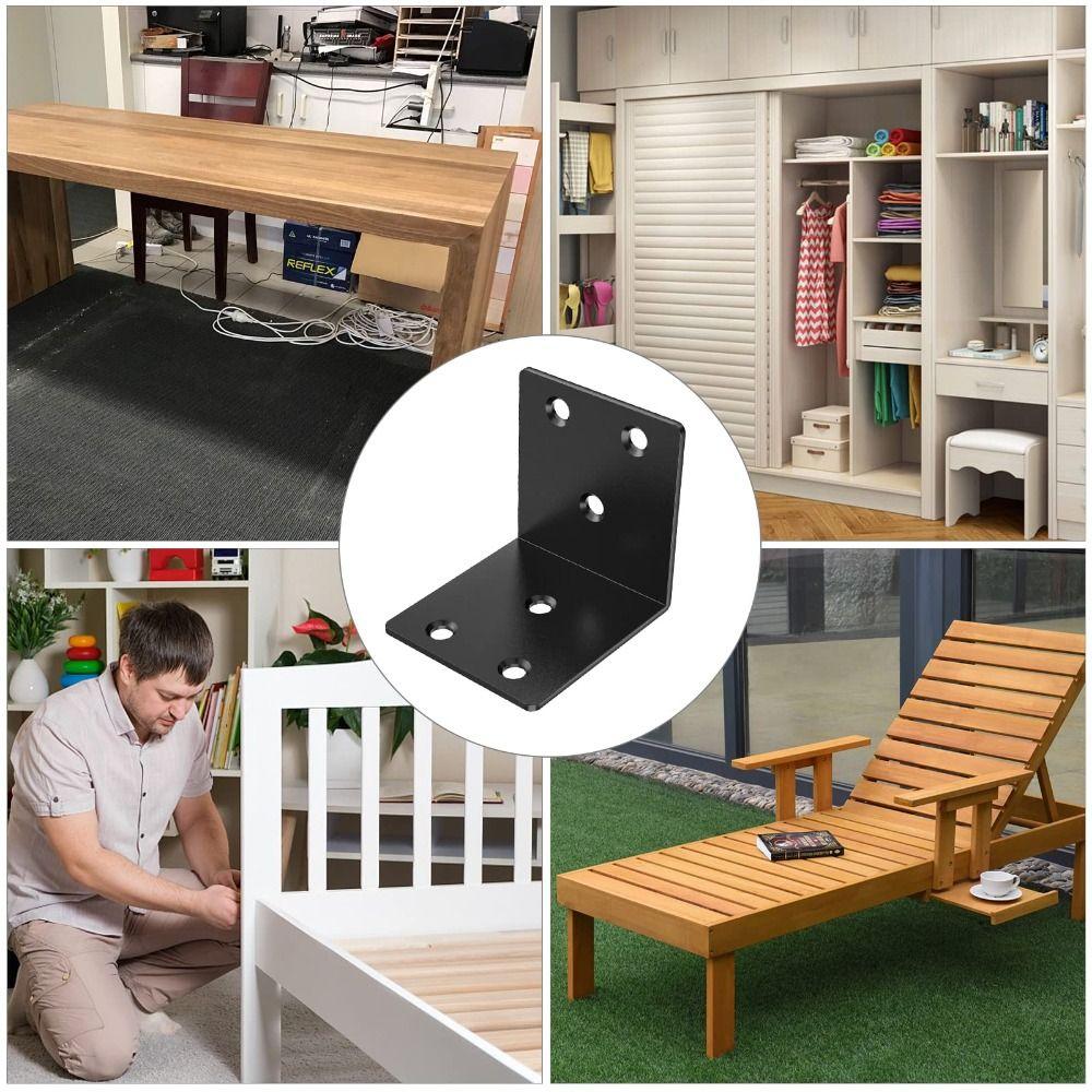 Stainless Steel Corner Bracket 90 Degree Corner Brace Right Angle Brace Board Shelf Support