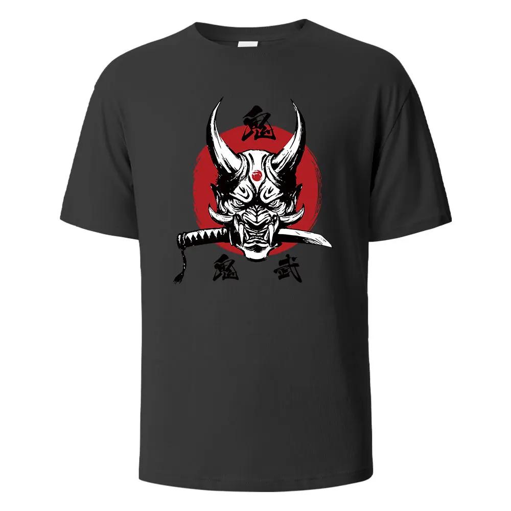 Onimusha Графический принт Мужские футболки 100% хлопок дышащие удобные топы для мужчин Летние свободные мужские топы harajuku Мужская одежда