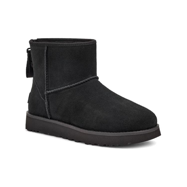 (WMNS) UGG Classic Mini Logo Zip 'Черный' Женские 1122671-BLK