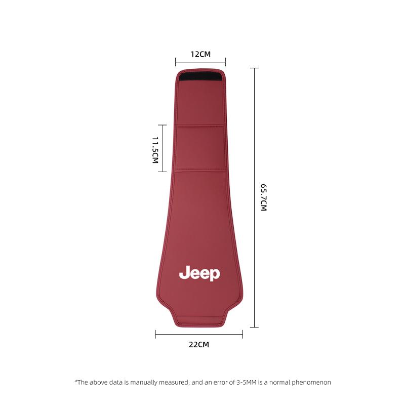 CYHHKS1 Leather Car Pillowcase Car Supplies Headrest Cover For Jeep Renegade Wagoneer Avenger Recon Wrangler JK Gladiator Compass Grand