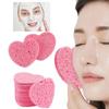 10PCS Makeup Removal Sponge Heart Shaped Cellulose Sponge Cotton Face Washing Cleansing Sponge Cosmetic Puff