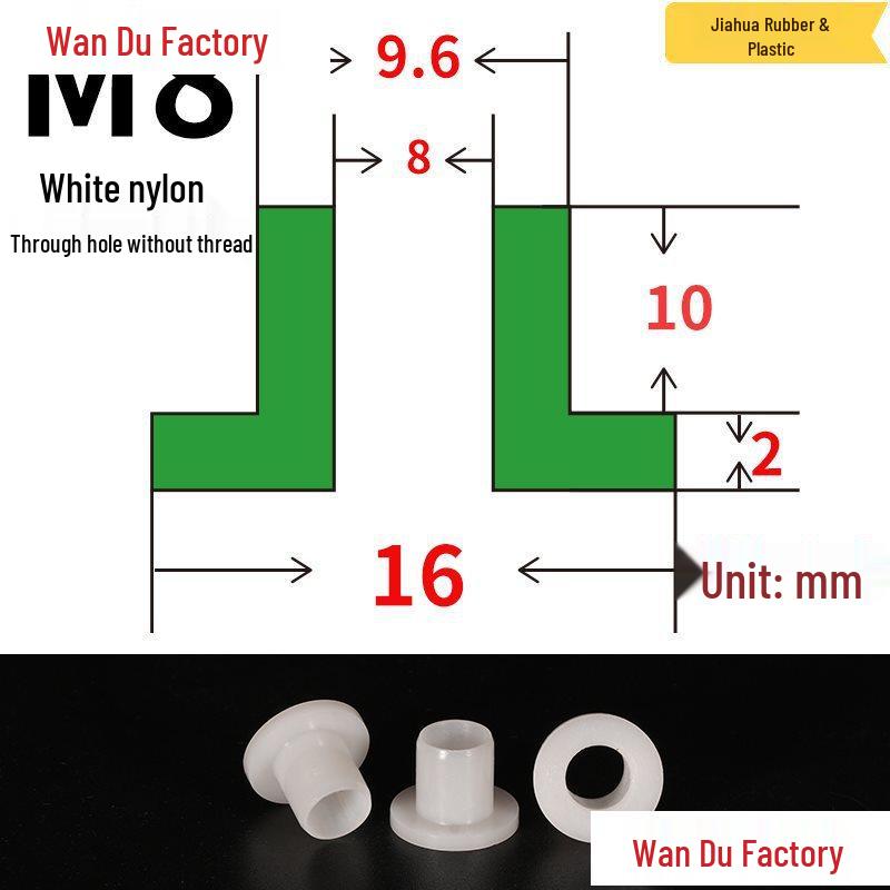 T-Shaped Nylon Insulating Bushing Spacer for M3-M35 Threads