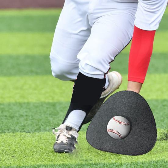 Baseball Pancake Glove Foam Fielding Trainer 5-Finger Baseball Infield Training Glove for Baseball Softball Lovers Players