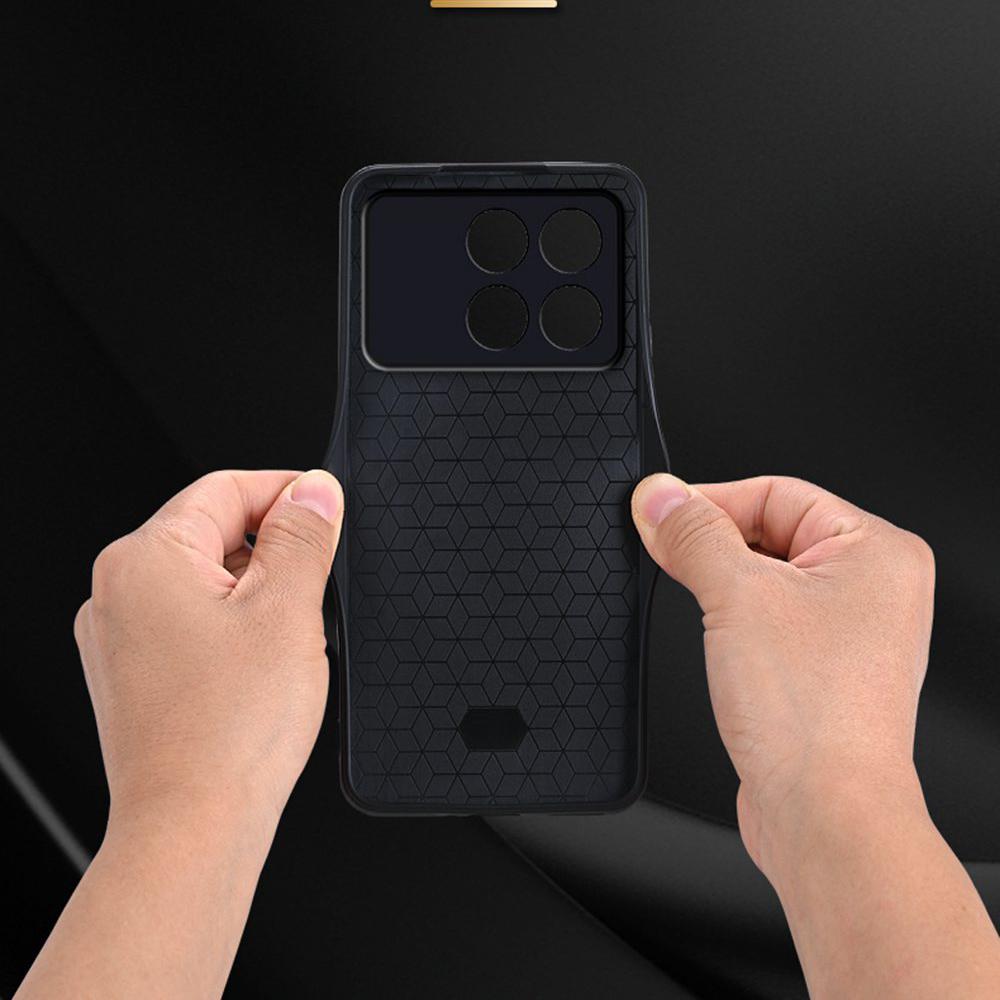Кожаный чехол для Poco F6 Pro, ультратонкий защитный чехол с кубическим узором для Xiaomi Poco X6 F6 X5 F5 Pro F6Pro X6Pro 5G, чехол