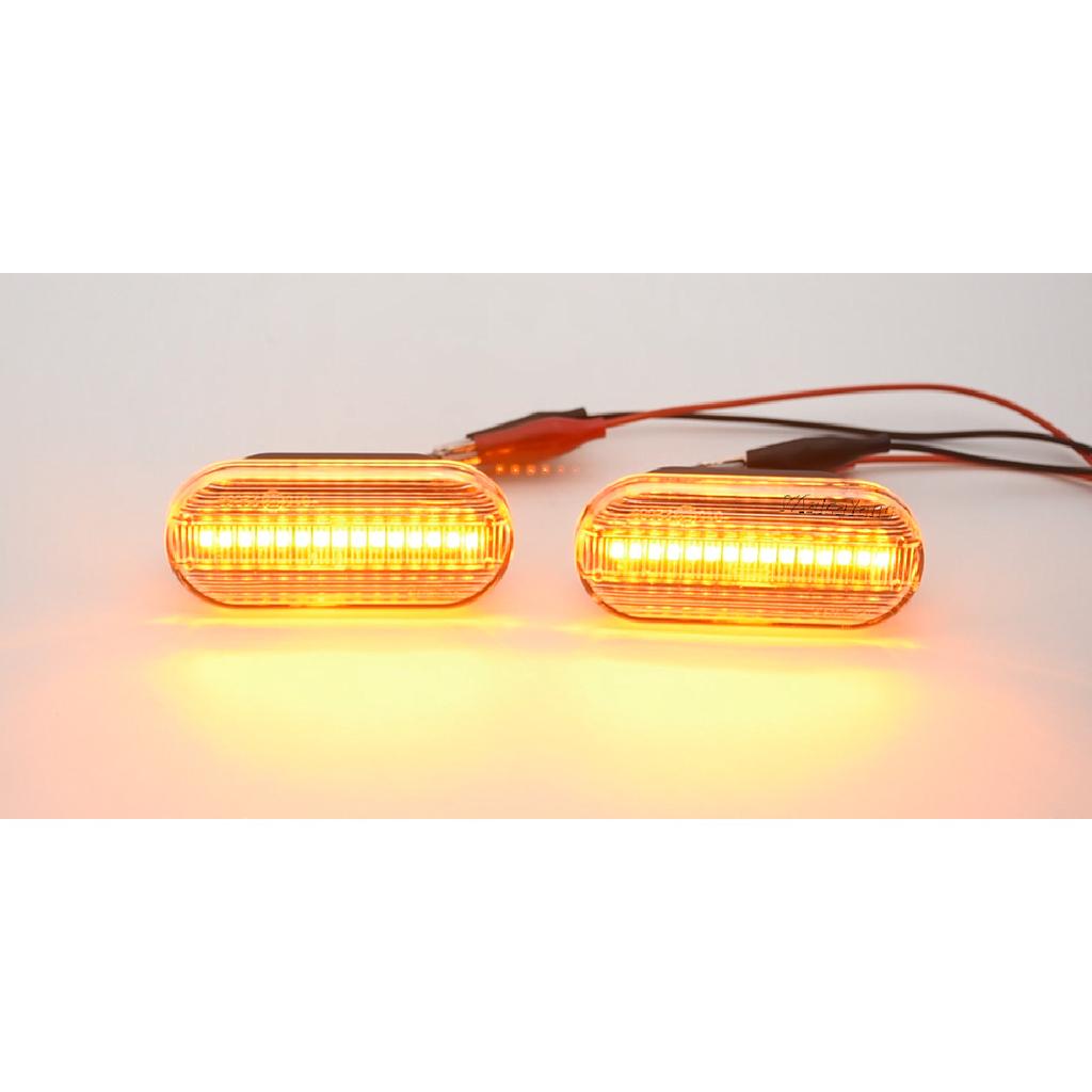 2PCS Scroll Blinker Lamp Dynamic Flashing LED Turn Signal Side Marker Light For Ford C-Max Fiesta MK6 Focus MK2 Fusion GalaxyTurn Signal 2