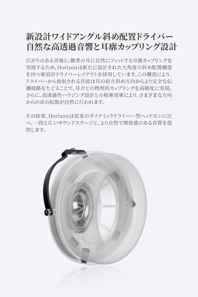 Suigetsuame MOONDROP Horizon HORIZON Мониторные наушники с 50-мм динамическими проводными PEN-динамиками с кромкой из жидкого силикона, съемными двойными динамиками,