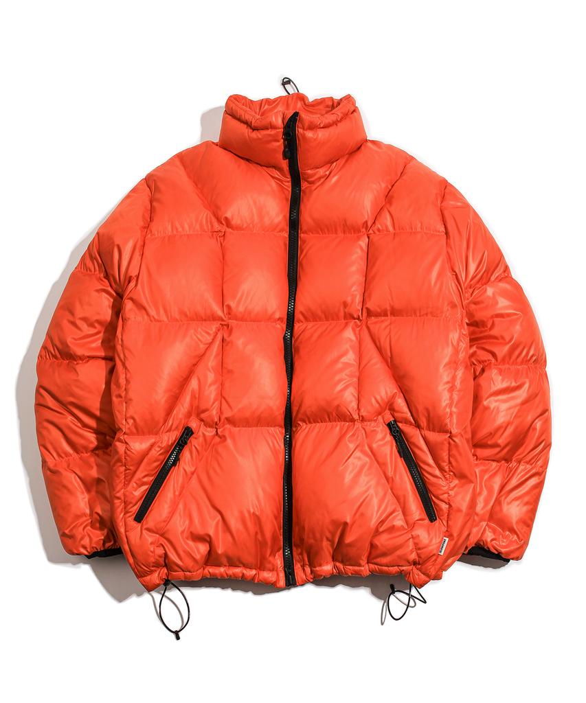 Slowpoke Glossy Puffer Down Jacket Orange