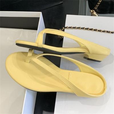 Модные летние женские шлепанцы Eilyken с открытым круглым носком, для вечеринки, на низком каблуке, повседневная обувь, модные шлепанцы Zapatos De Mujer