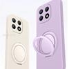 Для Magsafe Магнитный Вращающийся Держатель Чехол Для Honor 600 600Pro Жидкий Силикон Ремешок Ударопрочный Мягкое Покрытие Для Honor 600 Pro