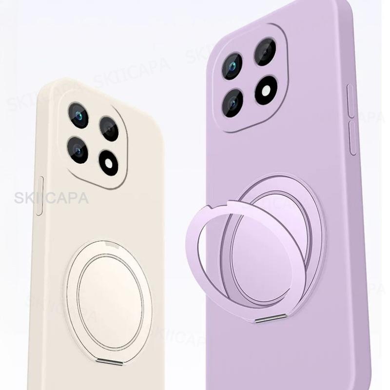 Для Magsafe Магнитный Вращающийся Держатель Чехол Для Honor 600 600Pro Жидкий Силикон Ремешок Ударопрочный Мягкое Покрытие Для Honor 600 Pro