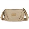 Solid Color Waterproof Shoulder Bag Women Casual Small Crossbody Bag Multifunction Handbag Messenger Bag