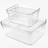 HAISIDIKE Clear Plastic Dustproof Storage Box with Lid and Handle
