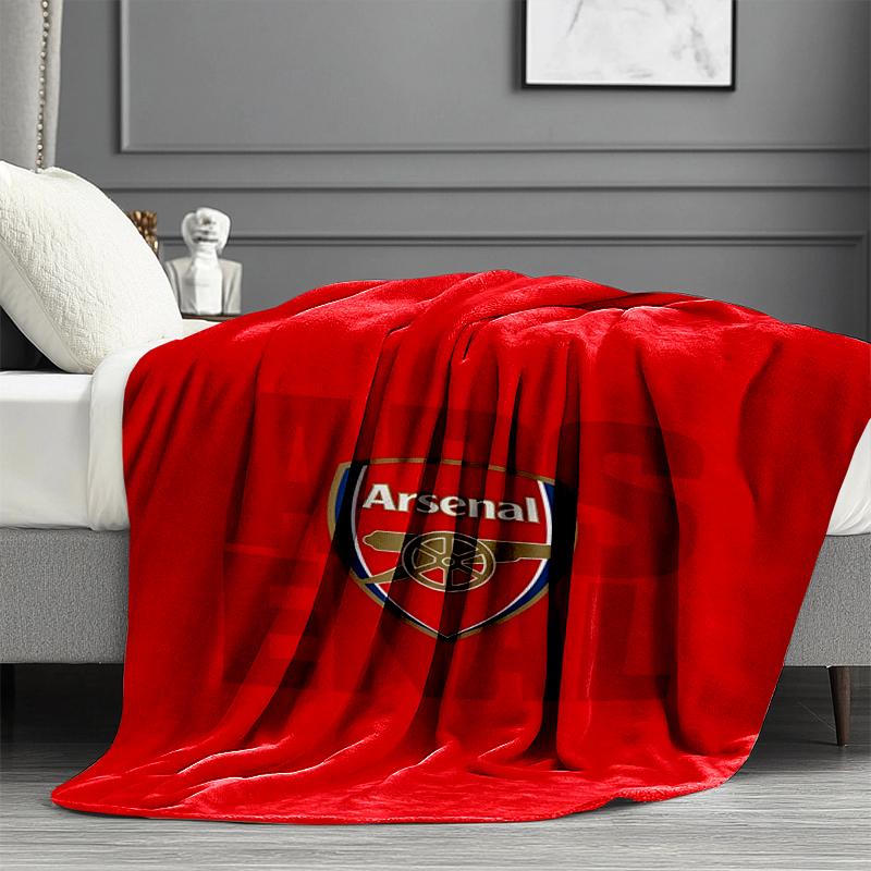 Плед Arsenal F.C. - Мягкий и Удобный, для Спальни, Путешествий, Дивана, Домашнего Декора - Подарок на День Рождения, Рождество для Друга