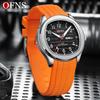 OFNS Fashion Men's Watch 50M Waterproof Luxury Luminous Date Week Multifunction Business Quartz Wristwatch
