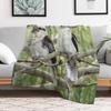 Kookaburra sits in the old gum tree Throw Blanket Cozy Microfiber Throw Blanket for Home Bedroom