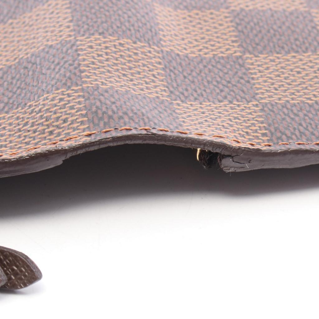Used LOUIS VUITTON Portefeuille Insolite Damier Ebene Bifoldpurse N63071 PVC Brown Used Women