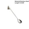 New Year 2021 Merry Christmas Stainless Steel Spoons Xmas Party Tableware Ornaments Christmas Decorations for Home Table Navidad Noel Gift AVE