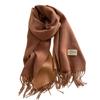 Warm Imitation Wool Scarf Two-sided Winter Long Shawl Classic Cashmere Shawl  Autumn Winter