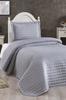Dublin Quilted Bedspread Set 2pcs, Coverlet 180x240, Pillowcase 50x70, Single Size, Cream