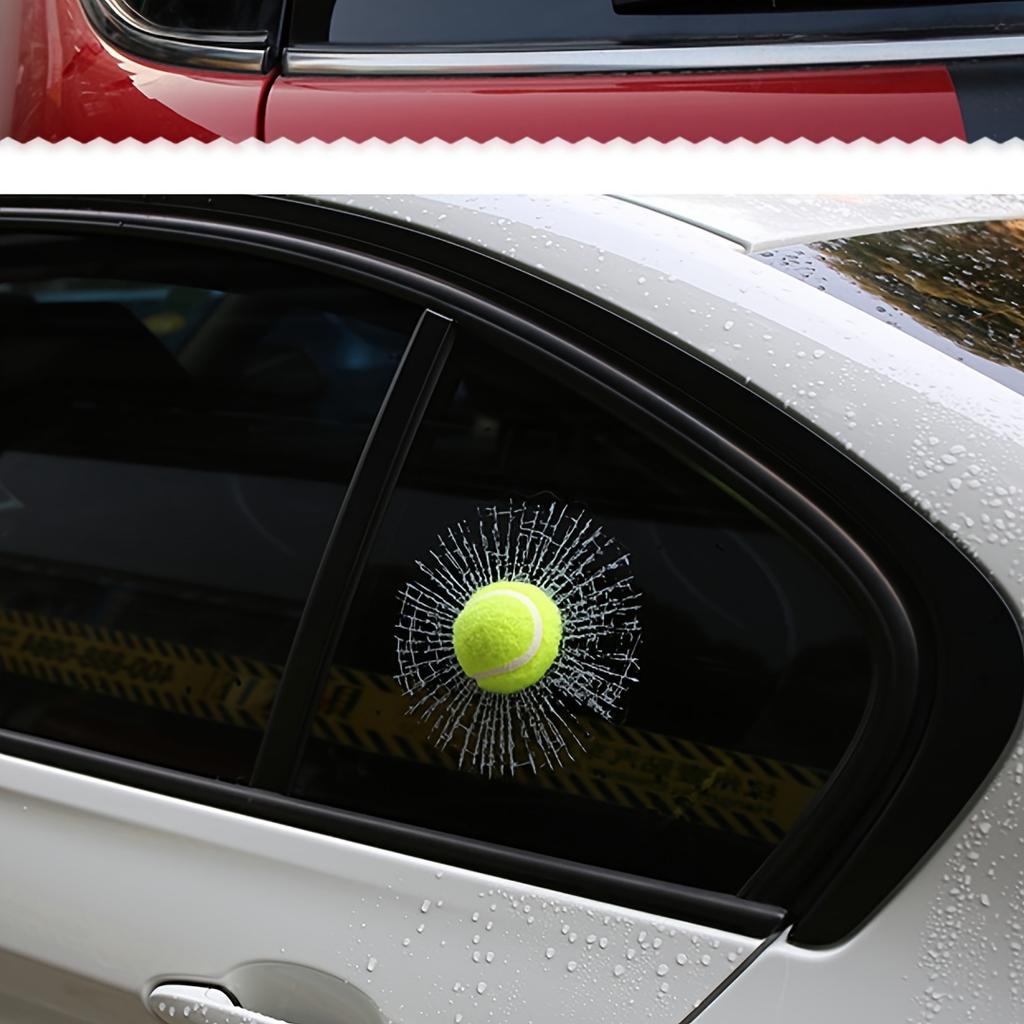 Tennis Car Stickers Creative Stickers, Personalized Baseball Golf, Rear Window Decorative Windshield Car Stickers, Three-dimensional Trend Stickers
