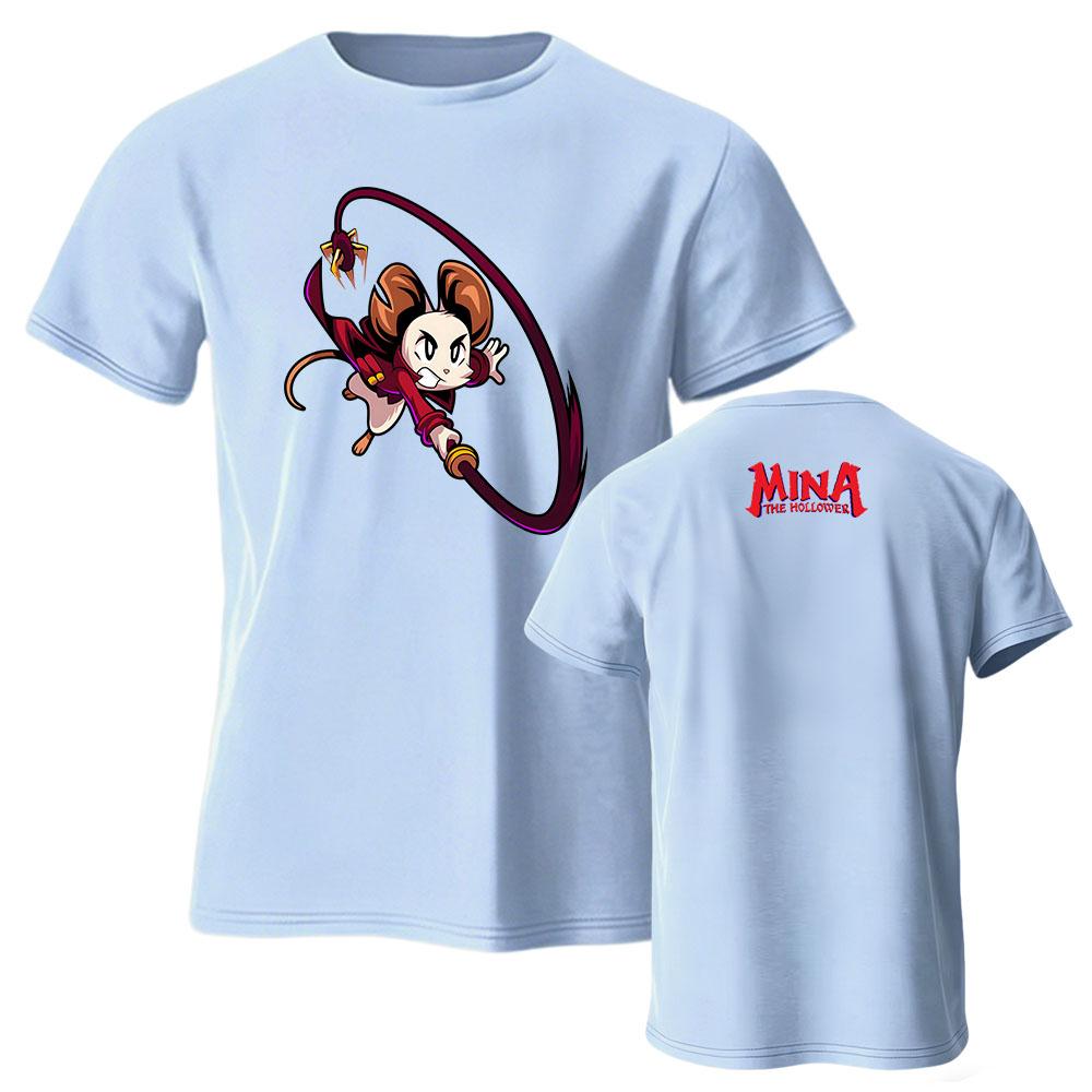 Game Mina The Hollower T-shirt Unisex Streetwear Cotton Loose Short Sleeve Fashion Tshirts Graphic Print Clothing Summer Men Tee