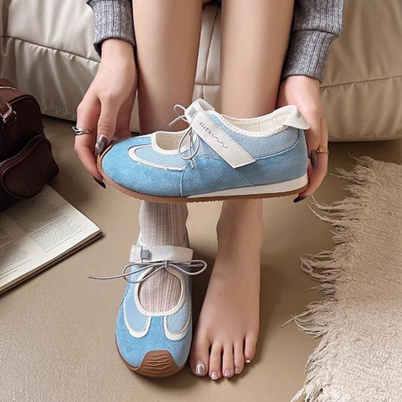 Женская обувь Dexun 2025 весна и лето обувь Форреста Гампа корейская версия новая цветовая гамма повседневная спортивная обувь плоский каблук ретро студенческая обувь для скейтборда