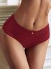 Women's Sexy Panties Custom Words Heart Pattern Comfortable Panties Low Waist Briefs